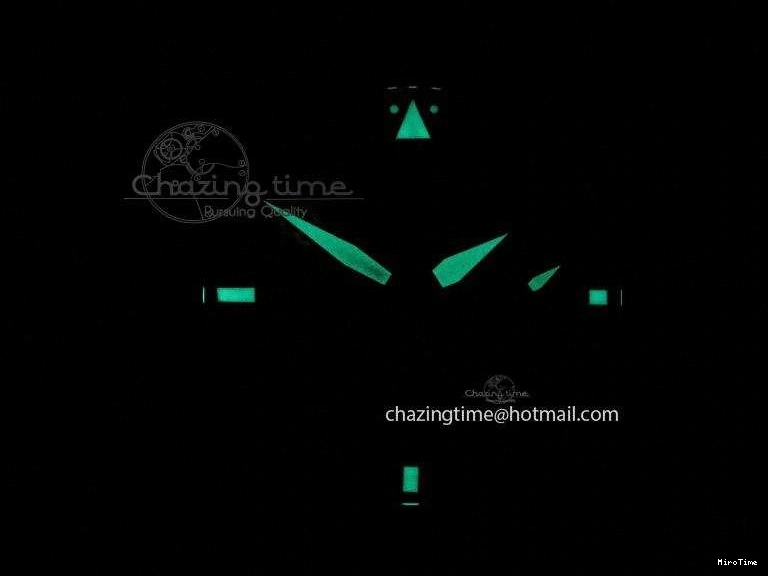 MIROTIME 0417 Durable Big Pilot 5019 Ceramic Case Black Dial Green Markers Asian 23J 7396
